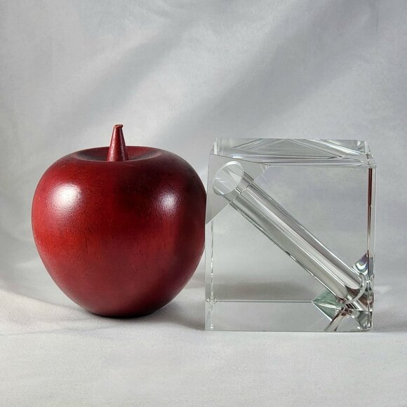 Crystal Cube for Hanging Light Fixture Replacement Pendant Glass Paperweight 2 ¾ - Picture 7 of 10